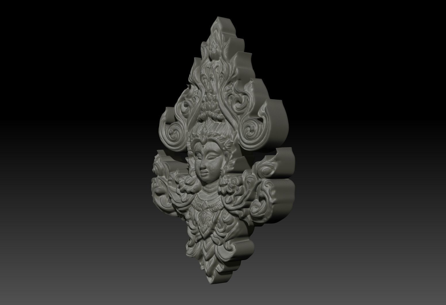 Thai Ornament Decor Bas Relied 02 - 231005 3D print model_2