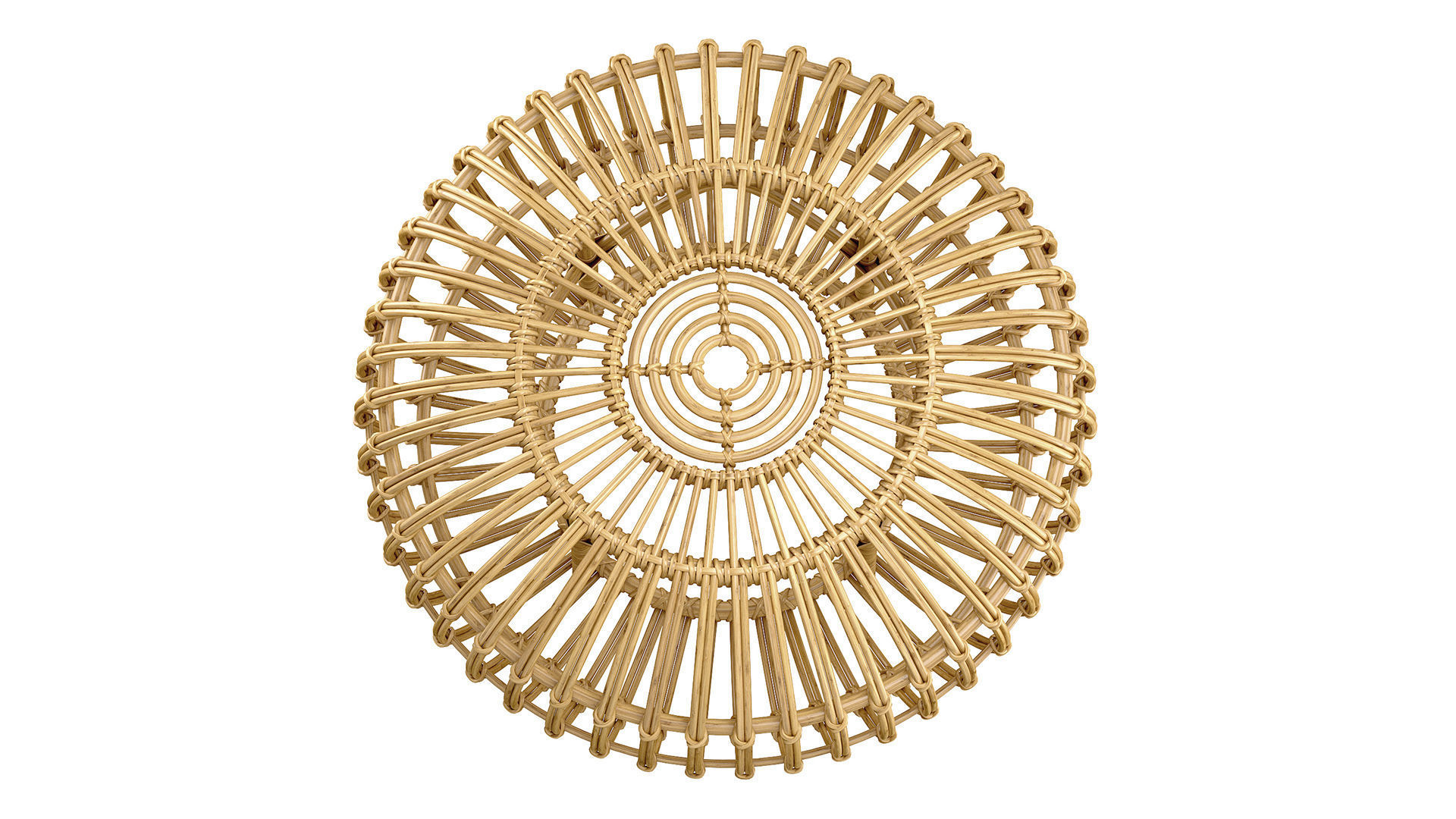 Pouf en rotin OTTOMAN de Sika Design 3D model_6