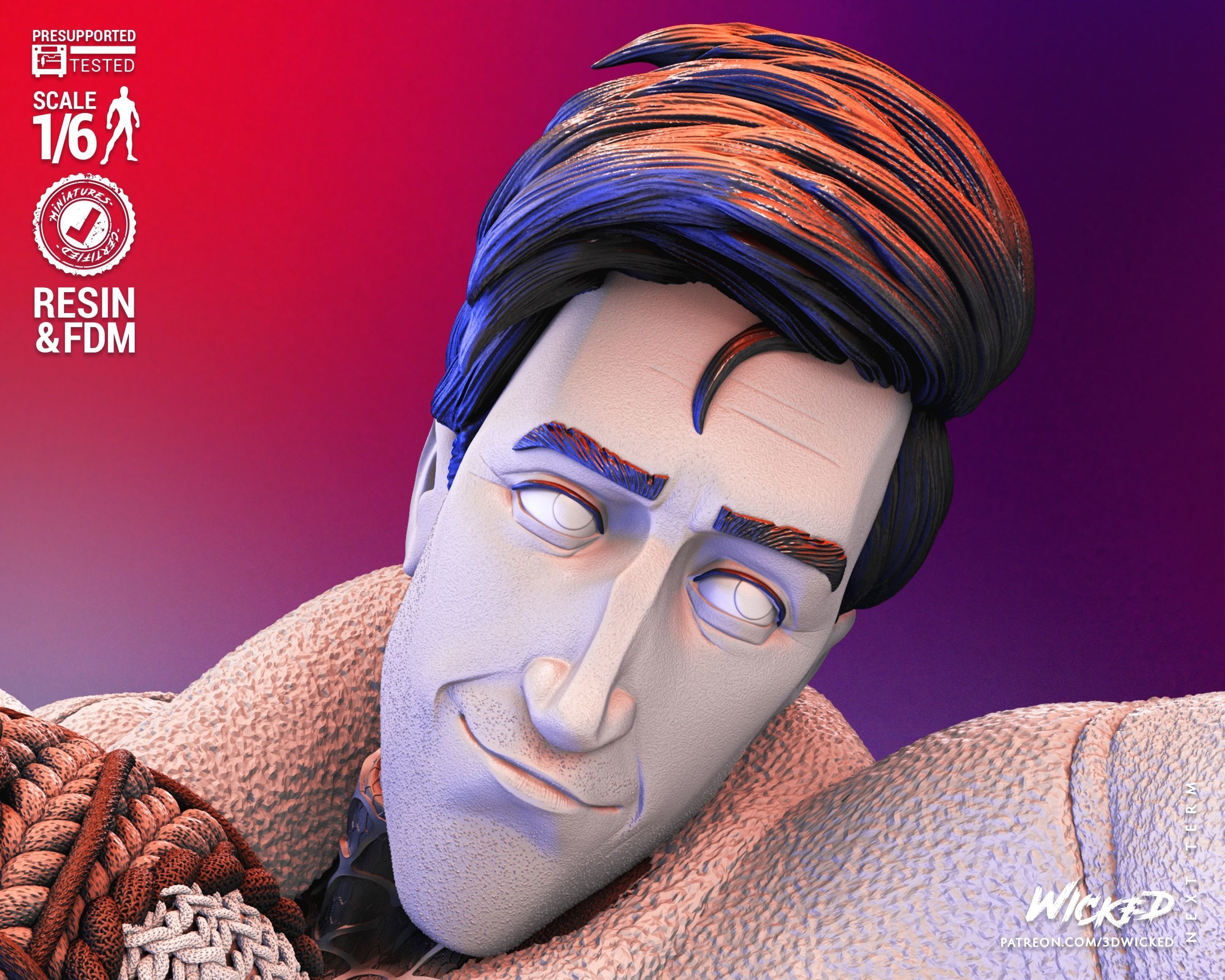 Peter B Parker and Mayday Sculpture Tested for 3D printing 3D print model_11