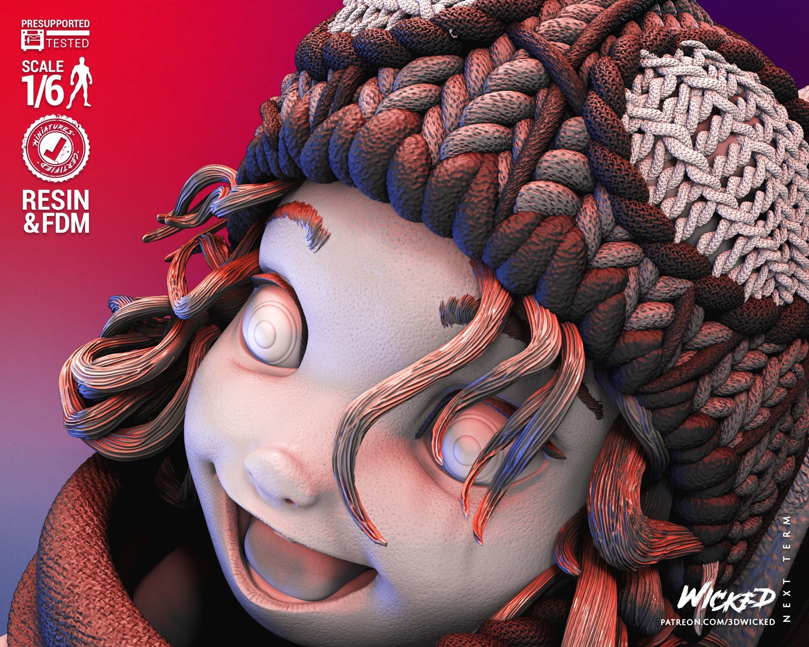 Peter B Parker and Mayday Sculpture Tested for 3D printing 3D print model_56