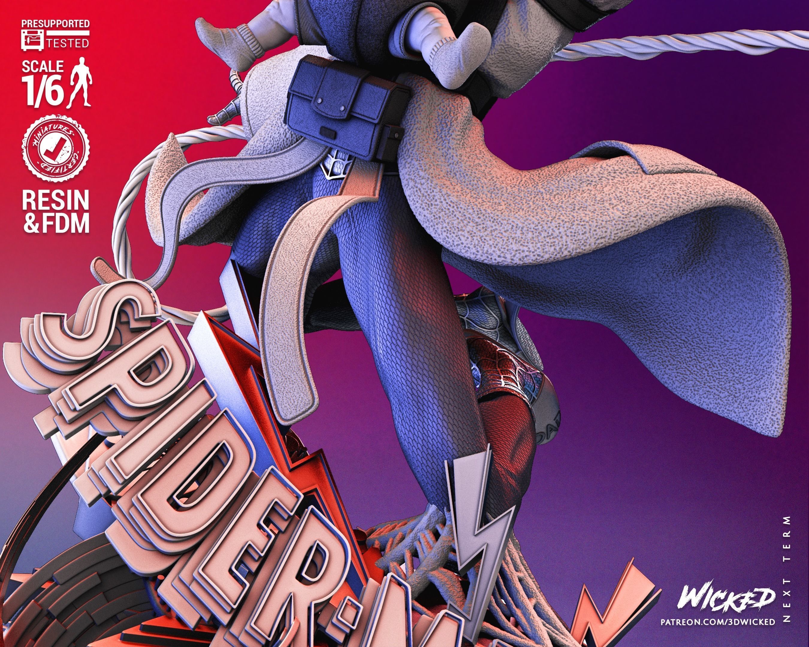 Peter B Parker and Mayday Sculpture Tested for 3D printing 3D print model_59