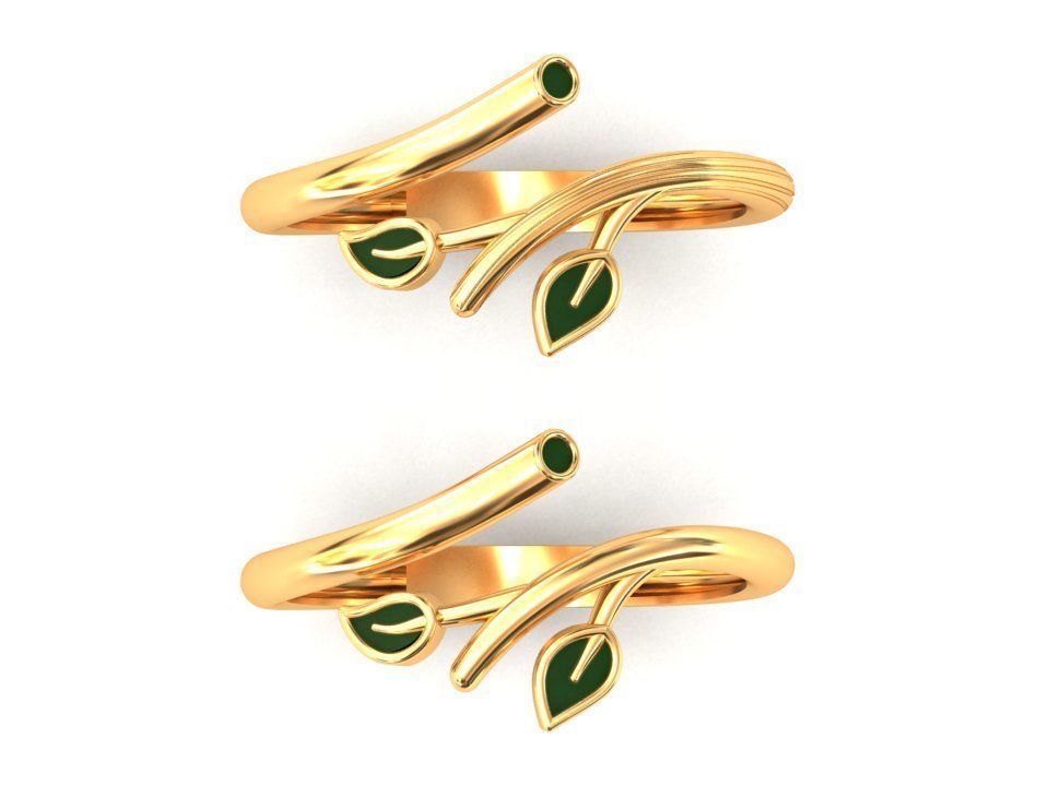 LeafRing 3D print model_1