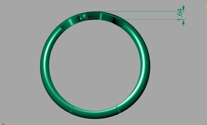 LeafRing 3D print model_12