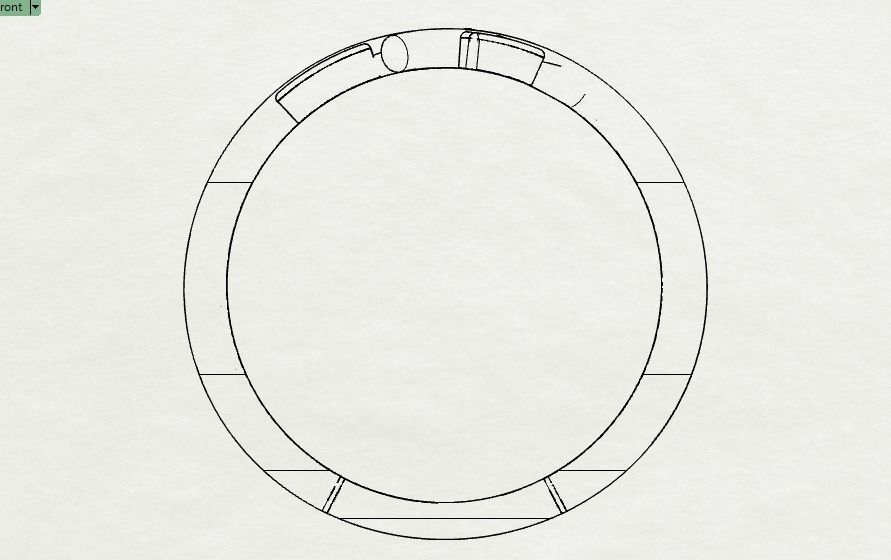 LeafRing 3D print model_4