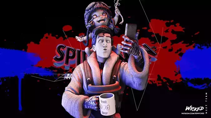 Wicked Marvel Peter B Parker Bust Tested for 3D printing