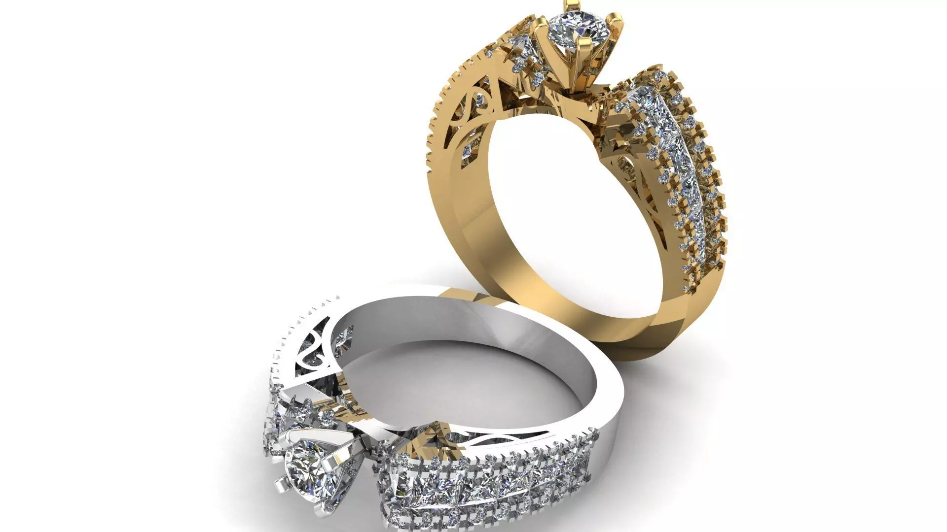 Solitaire Ring A80 3D print model