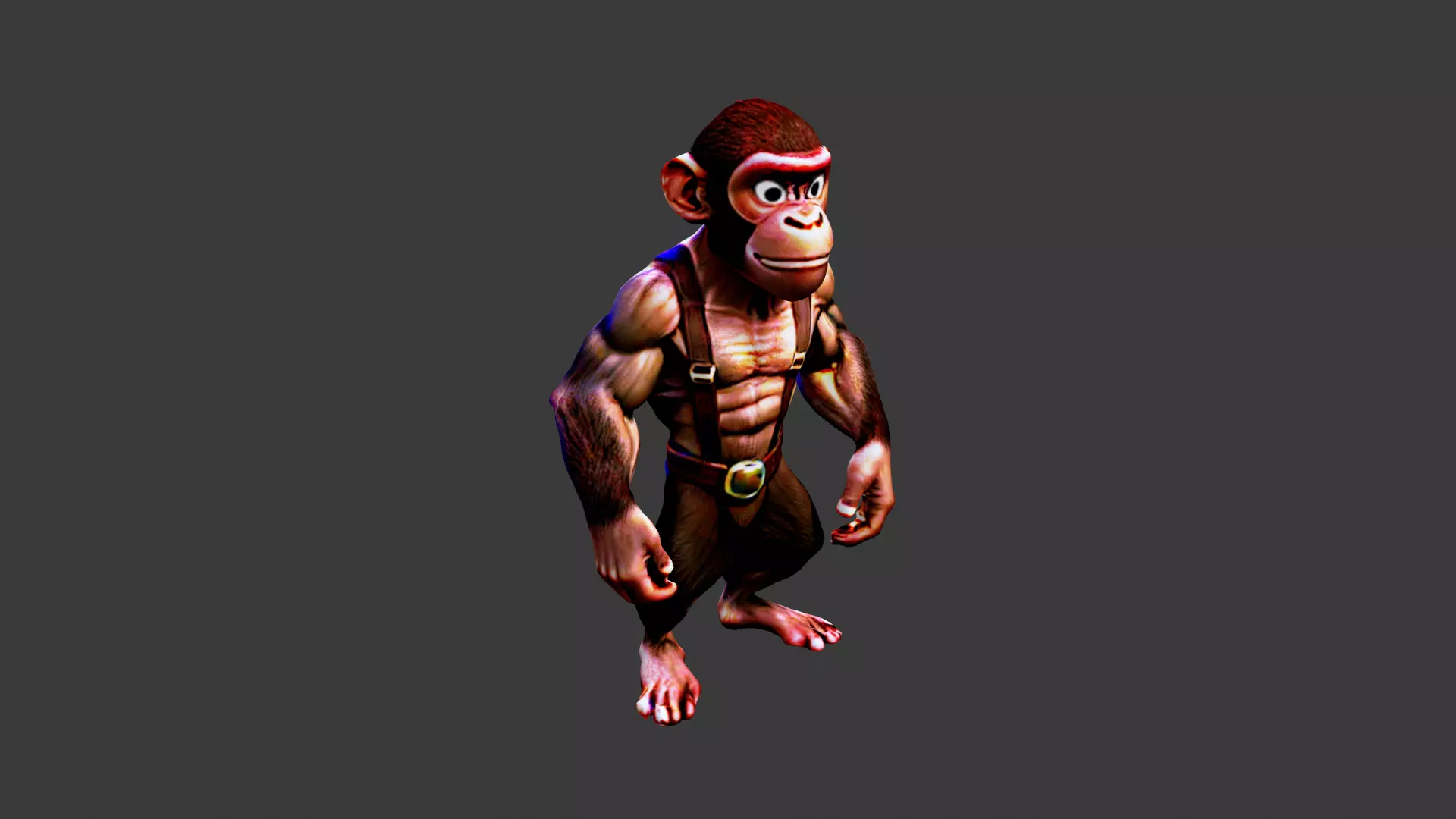 Monkey Low-poly 3D model