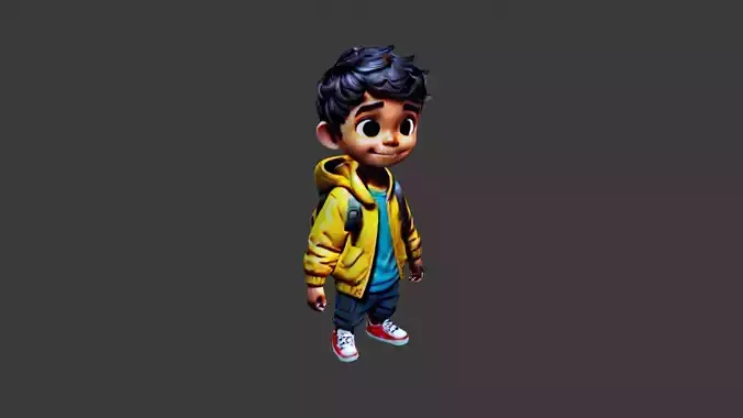 Boy Cartoon Character