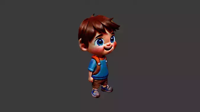 Boy Cartoon Character