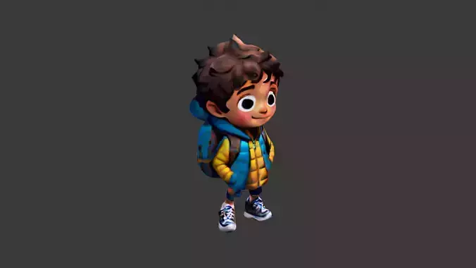 Boy Cartoon Character