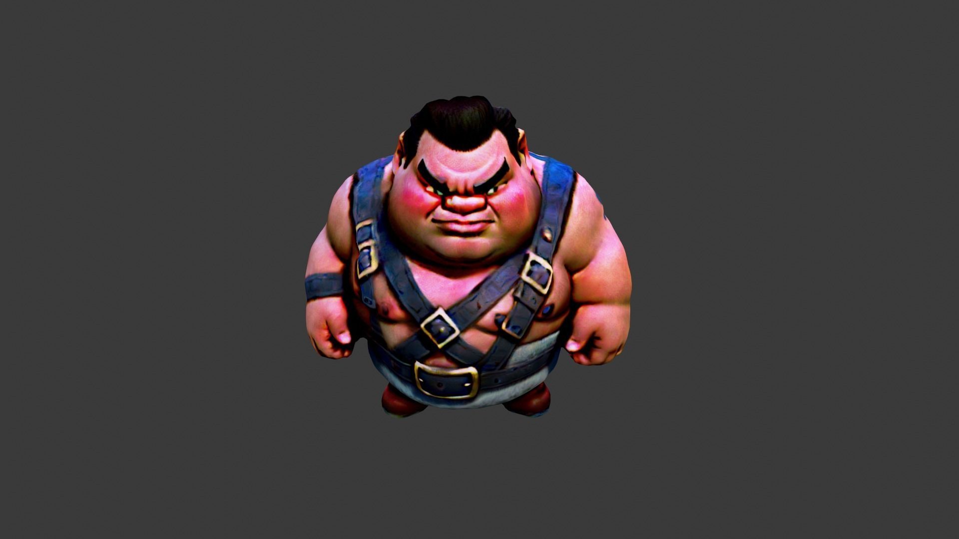 Boy Cartoon Japanese Low-poly 3D model_5