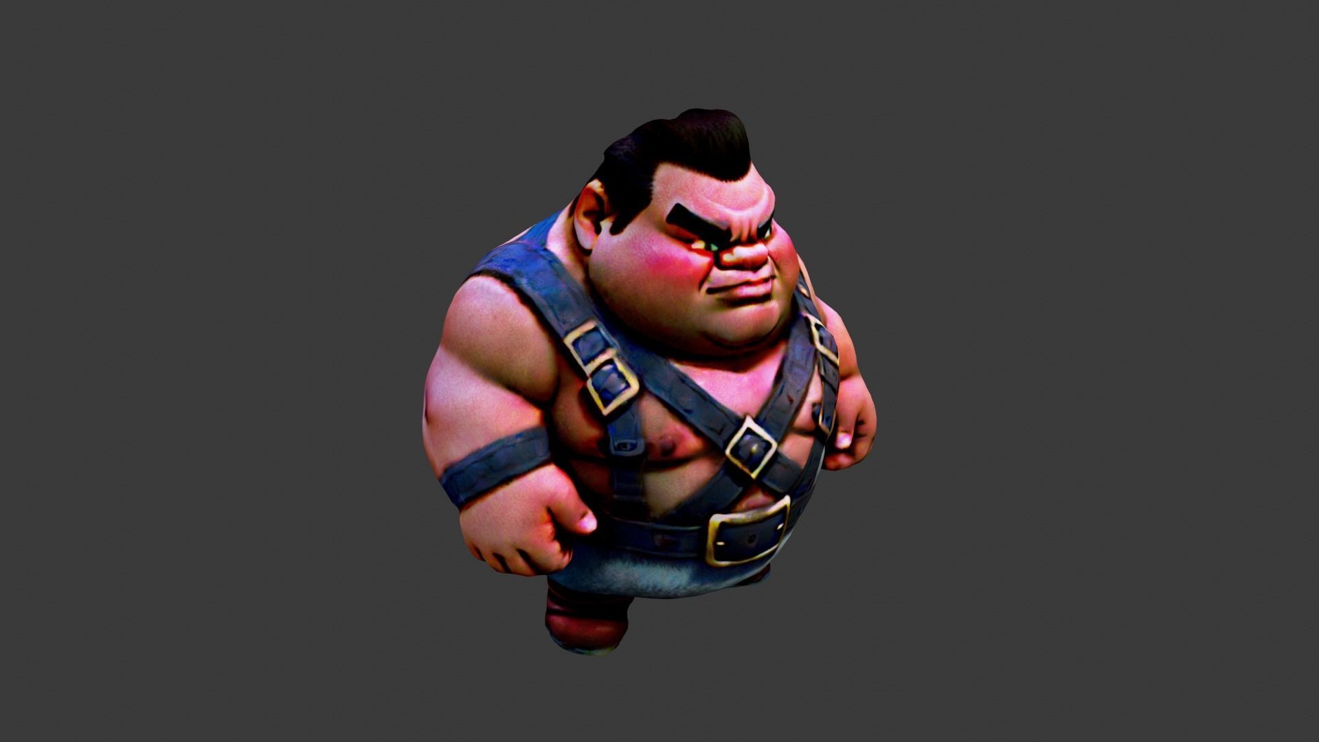 Boy Cartoon Japanese Low-poly 3D model_1