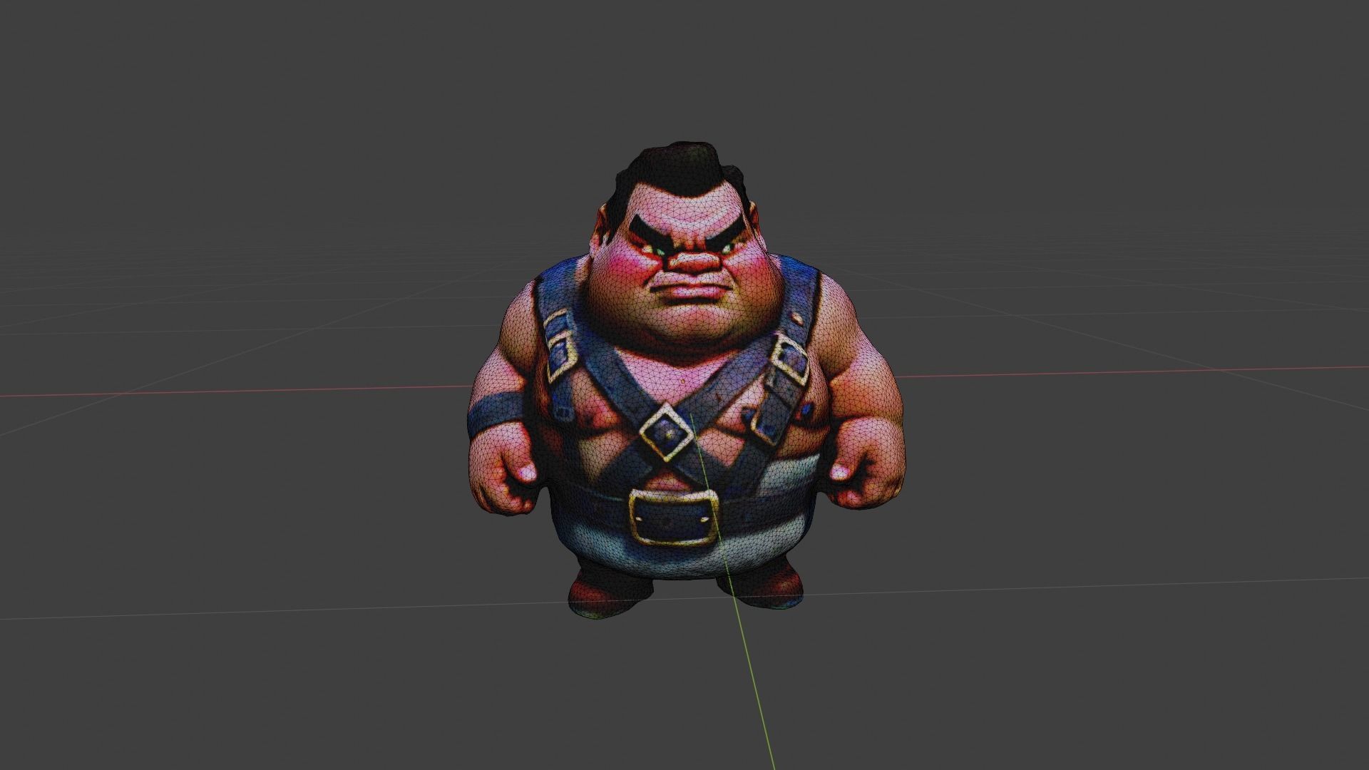 Boy Cartoon Japanese Low-poly 3D model_6