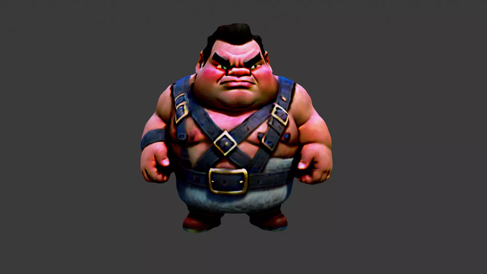 Boy Cartoon Japanese Low-poly 3D model_0