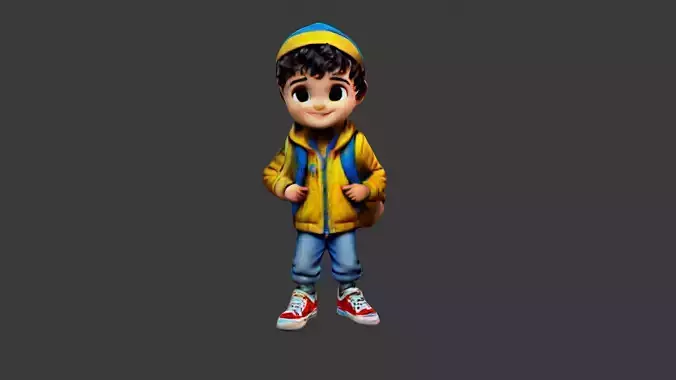 Boy Cartoon Character