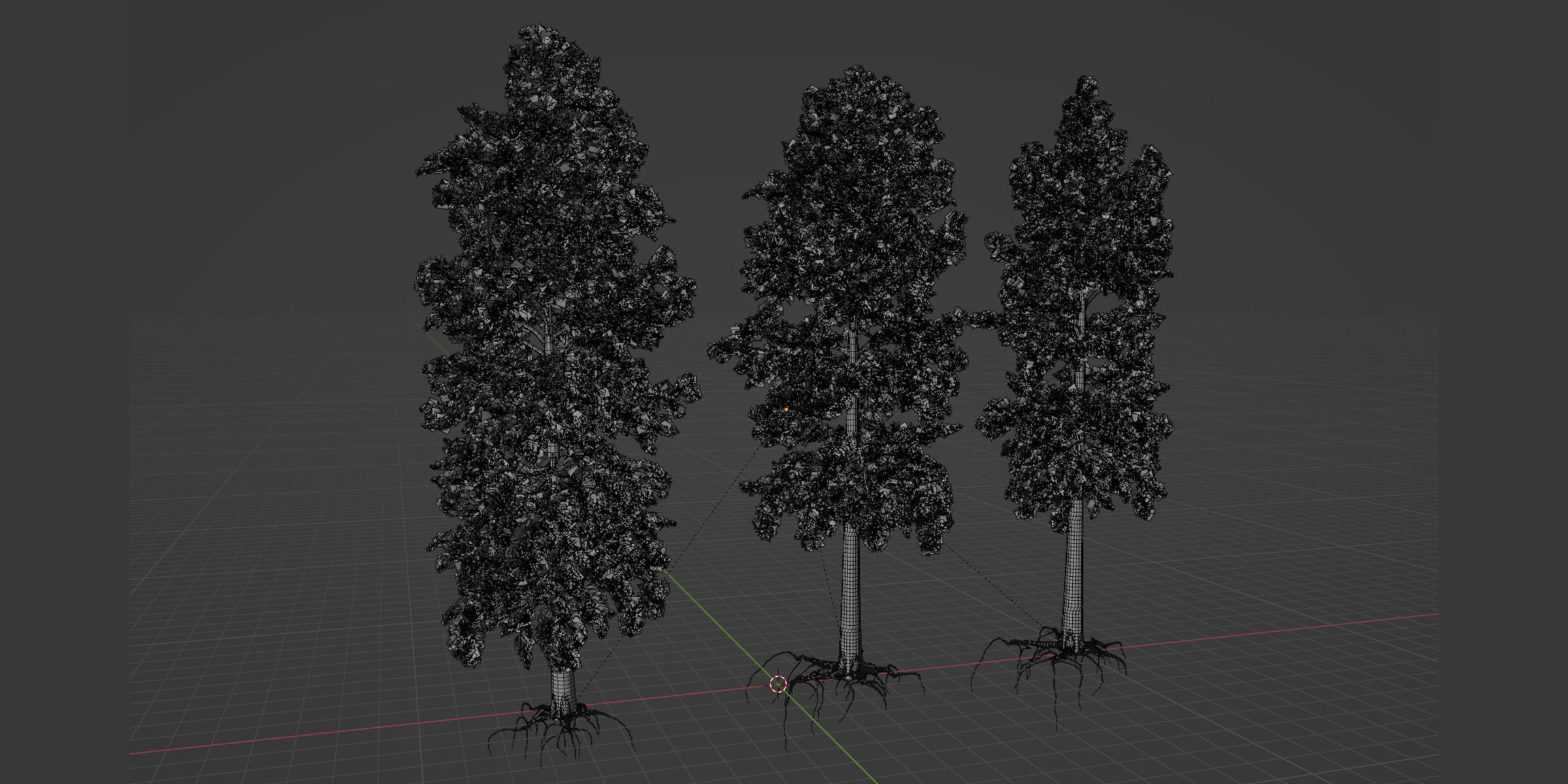 pine trees collection vol 102-Blender 3D model_5