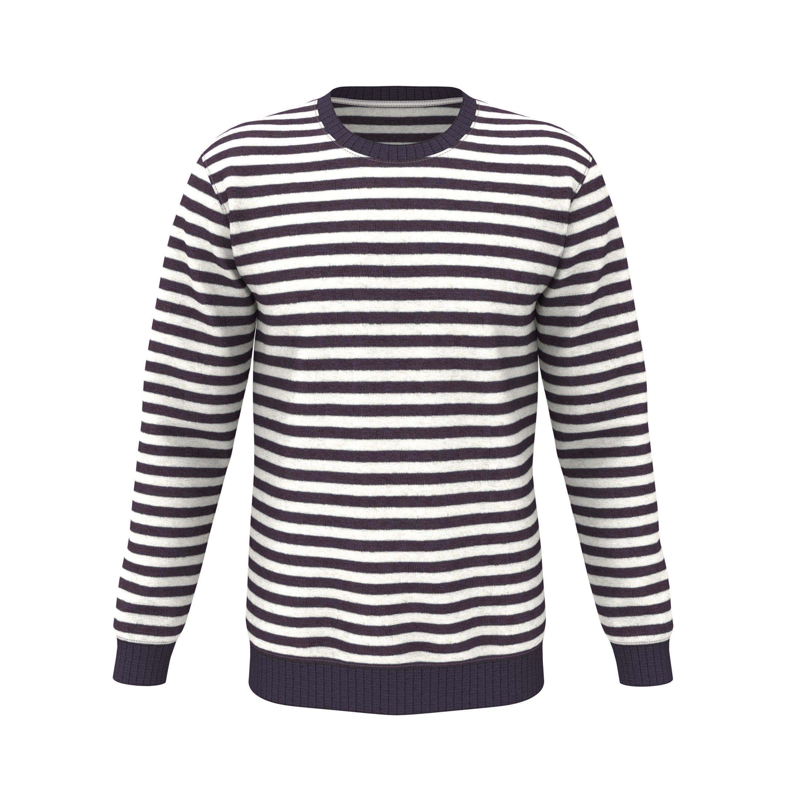 Men Regular Fit Fashion Sweatshirt Low-poly 3D model_1