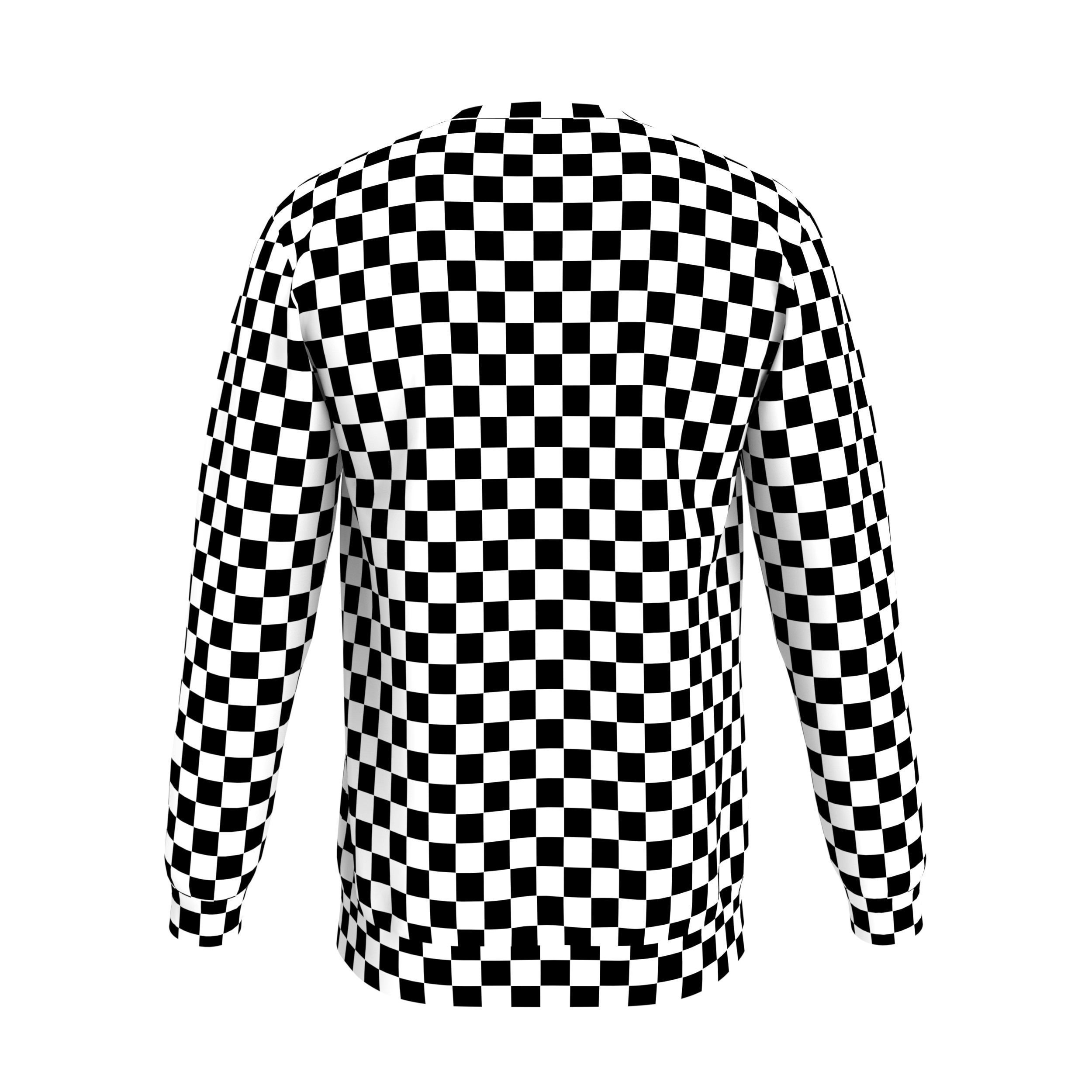 Men Regular Fit Fashion Sweatshirt Low-poly 3D model_9