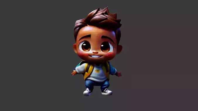 Boy Cartoon Character