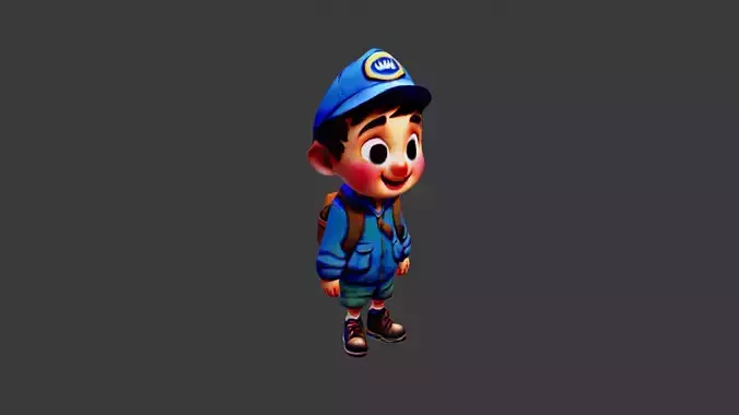 Boy Cartoon Character