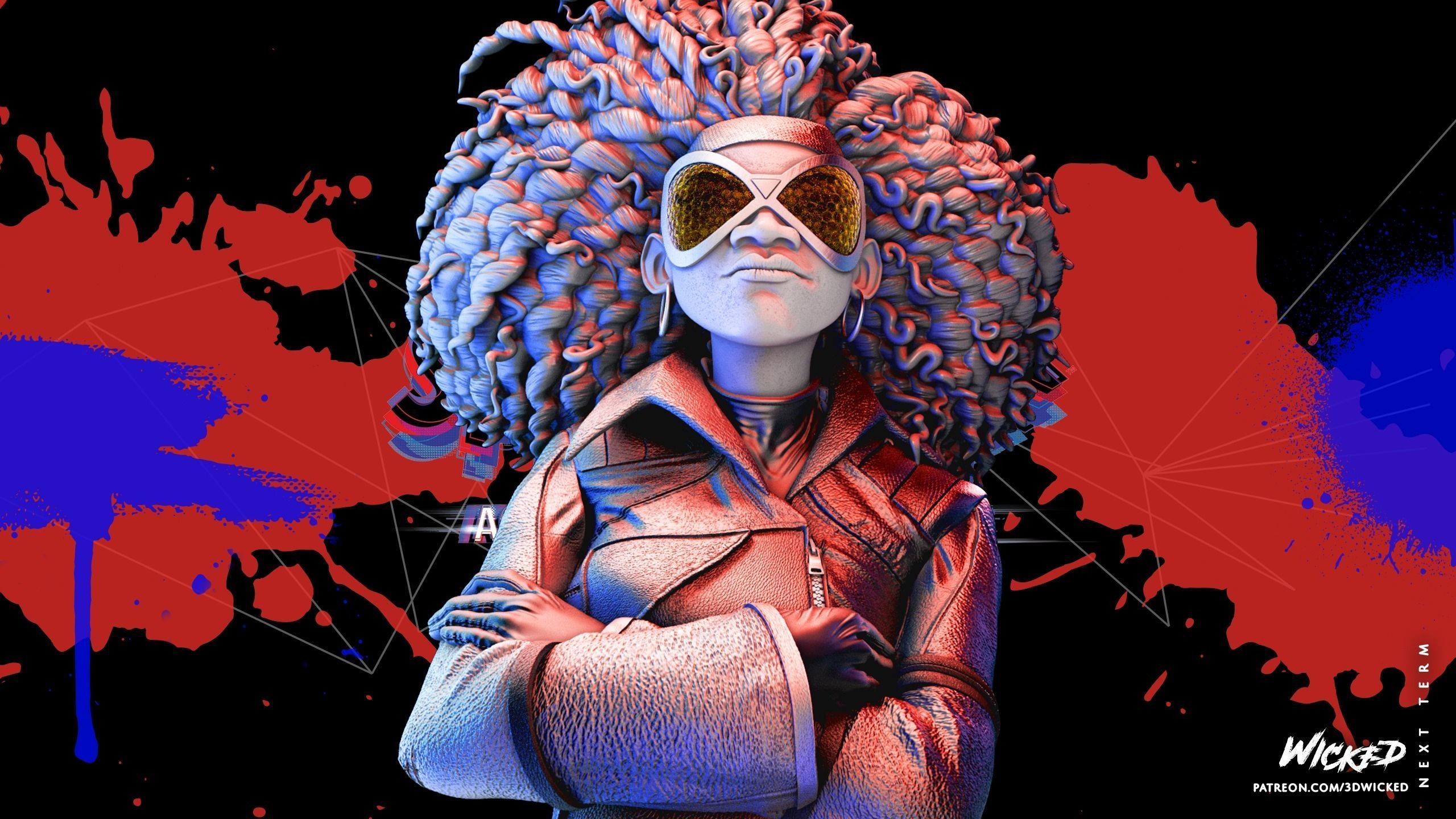 Spider Woman Spider Verse Bust Tested for 3D printing 3D print model_7