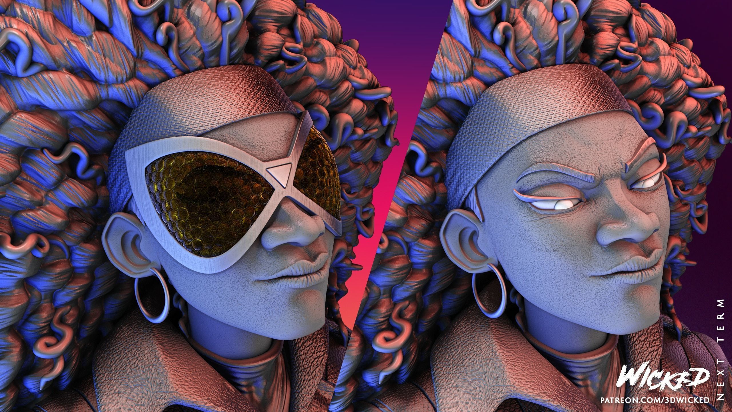 Spider Woman Spider Verse Bust Tested for 3D printing 3D print model_15