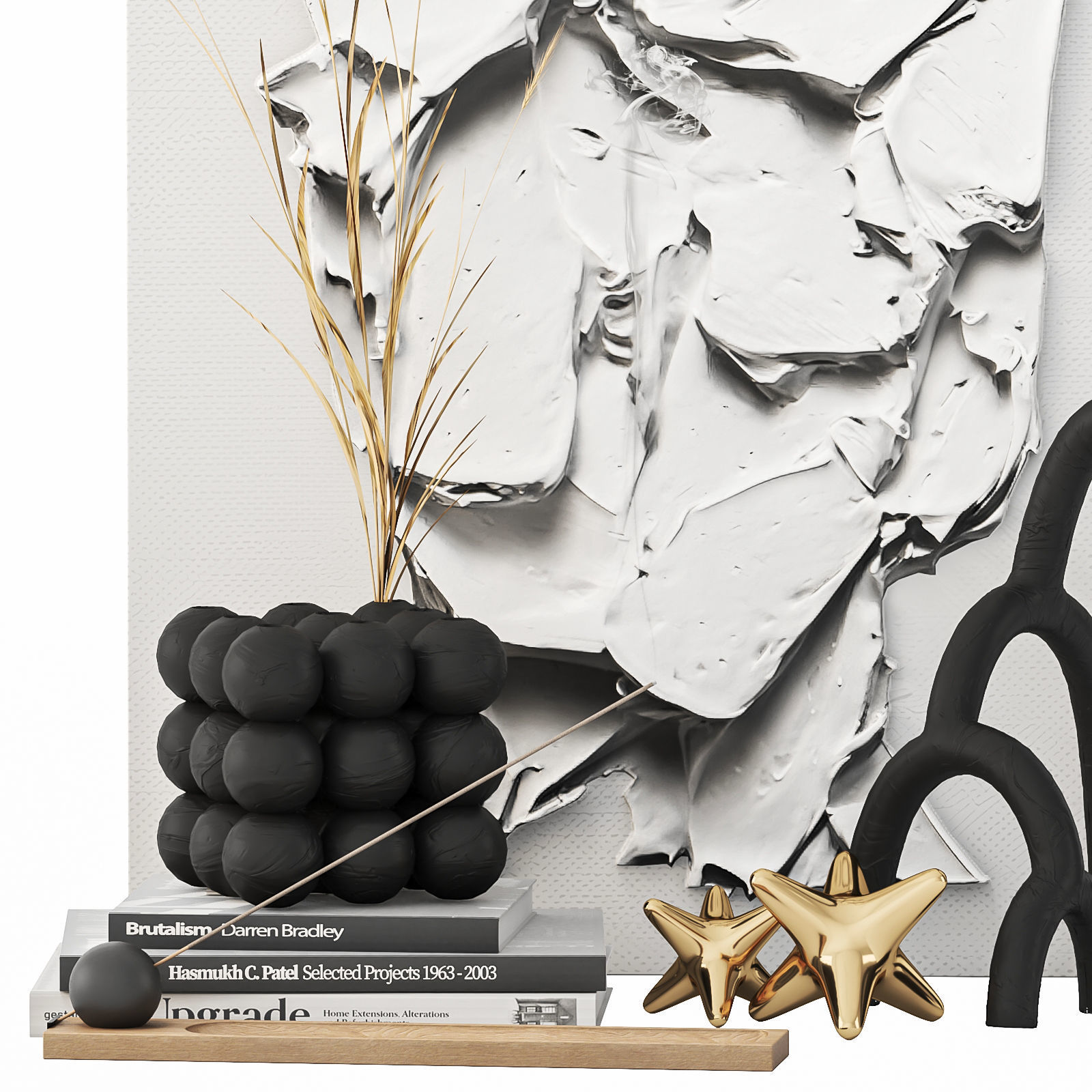 Dec Set Plaster portrait 02 3D model_1