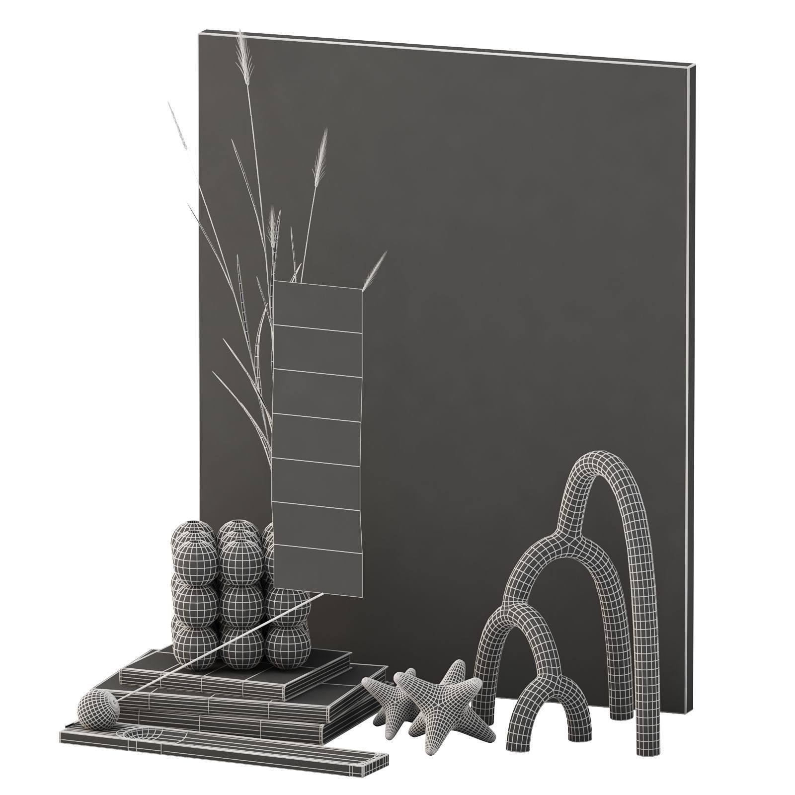 Dec Set Plaster portrait 02 3D model_5