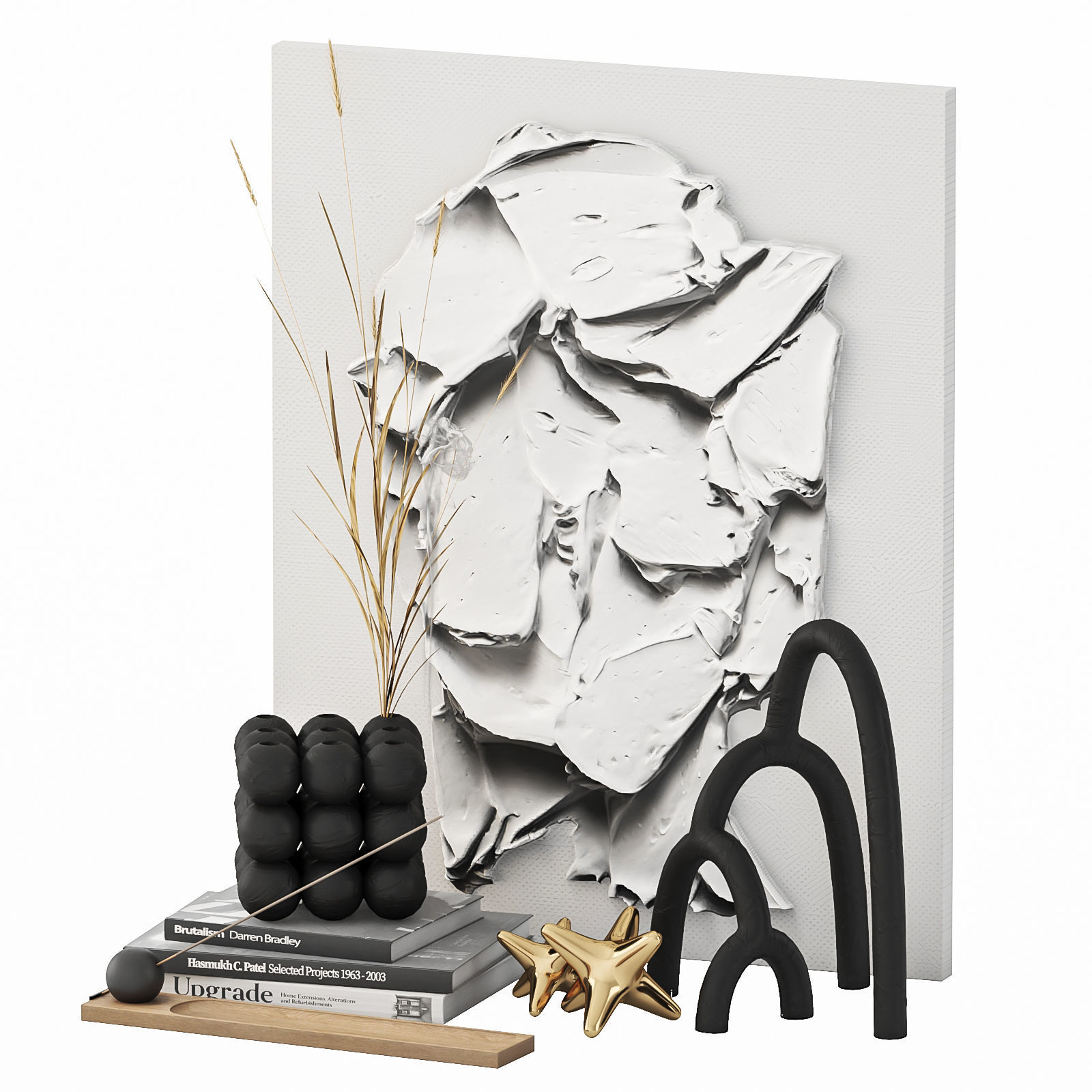 Dec Set Plaster portrait 02 3D model_4