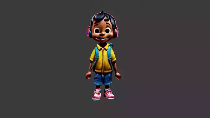 Boy Cartoon Character