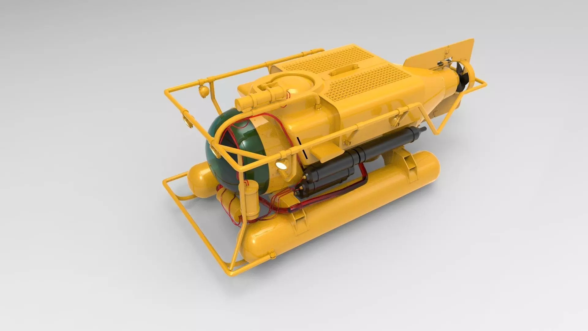 Submersible Underwater Vehicle 3D model_0
