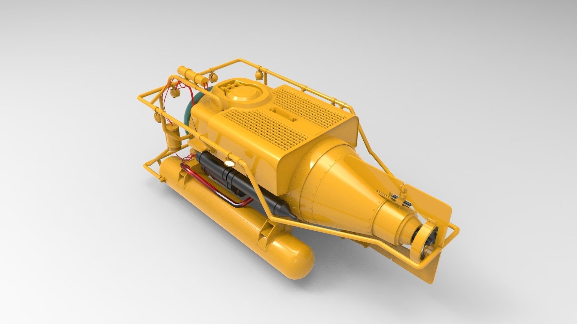 Submersible Underwater Vehicle 3D model_1