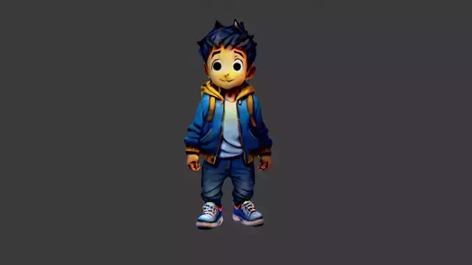 Boy Cartoon Character