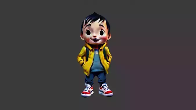 Boy Cartoon Character