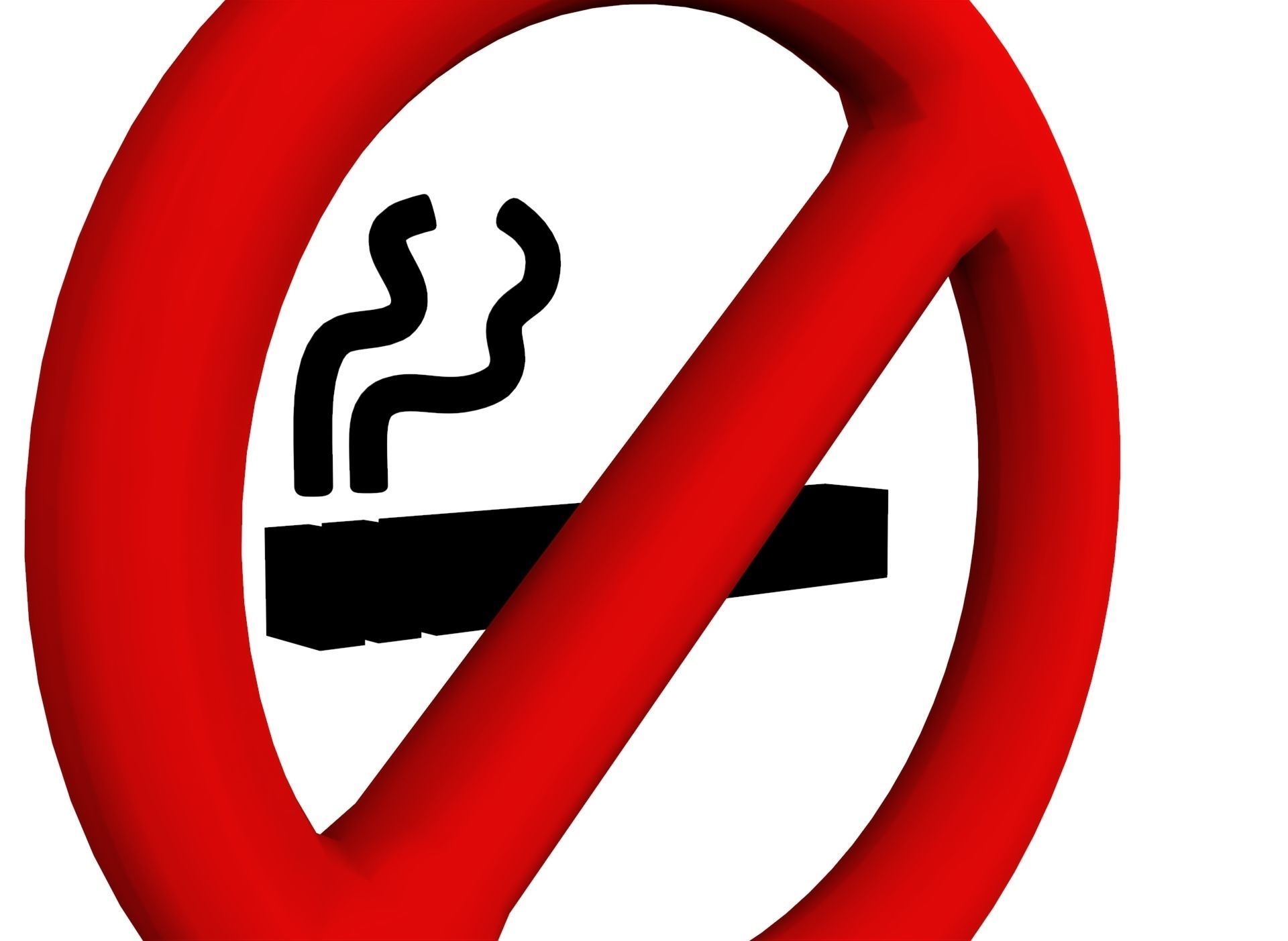 No smoking icon v001 Low-poly 3D model_6