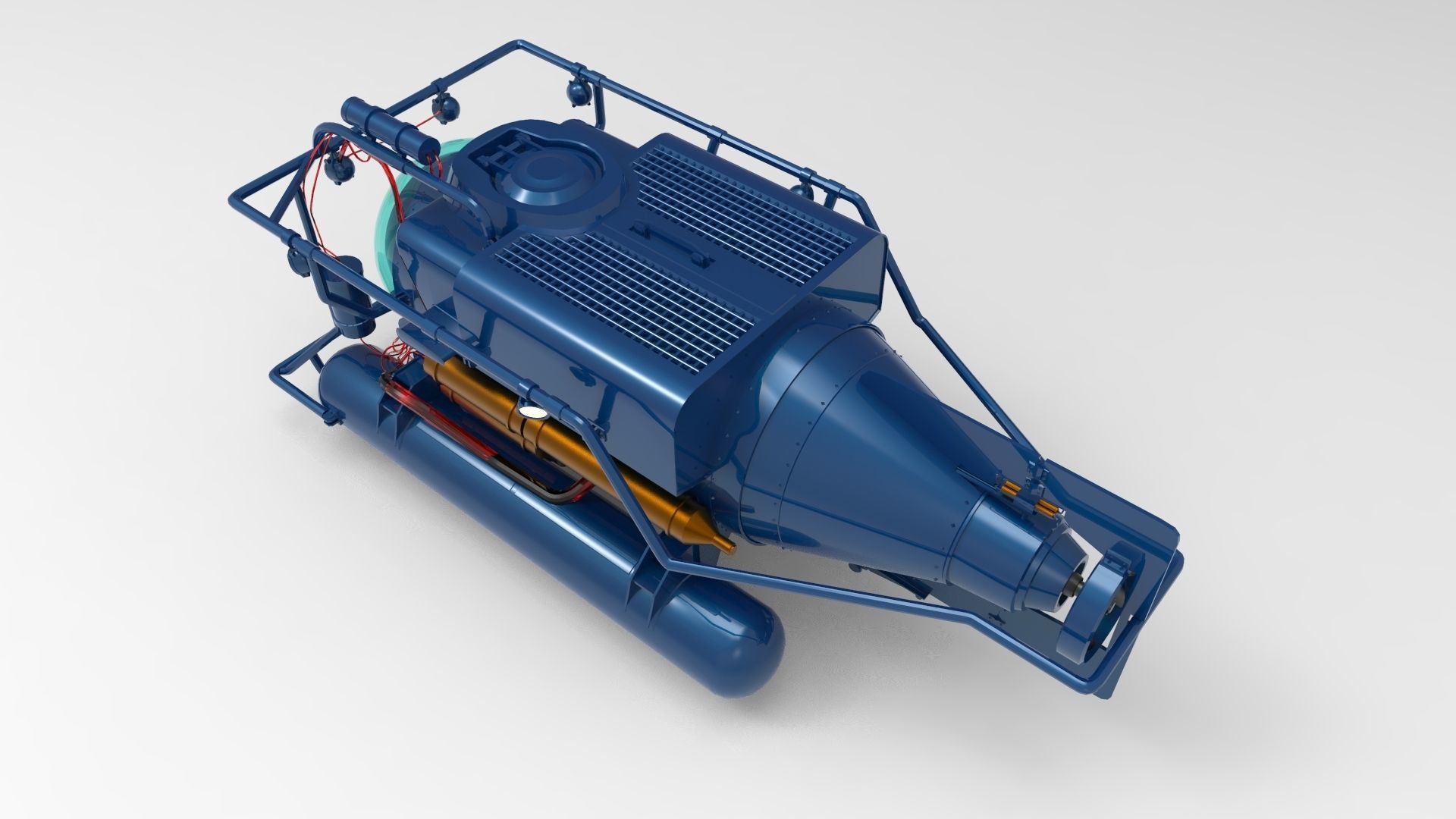 Submersible Underwater Vehicle 3D model_3