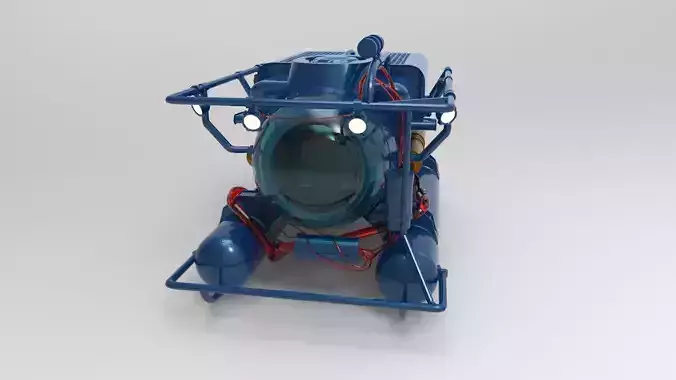 Submersible Underwater Vehicle 3D model Submersible Underwater Vehicle 3D model