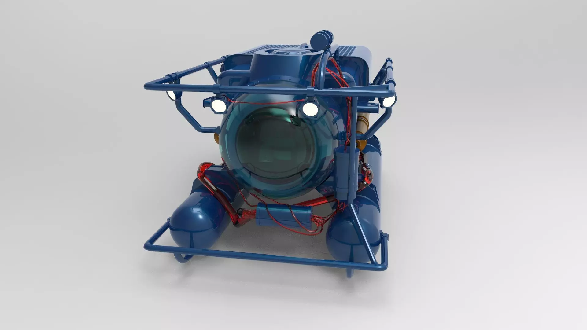Submersible Underwater Vehicle 3D model_0