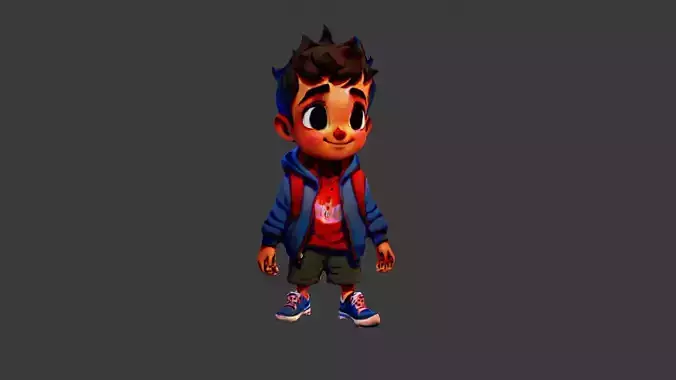 Boy Cartoon Character