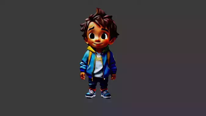 Boy Cartoon Character