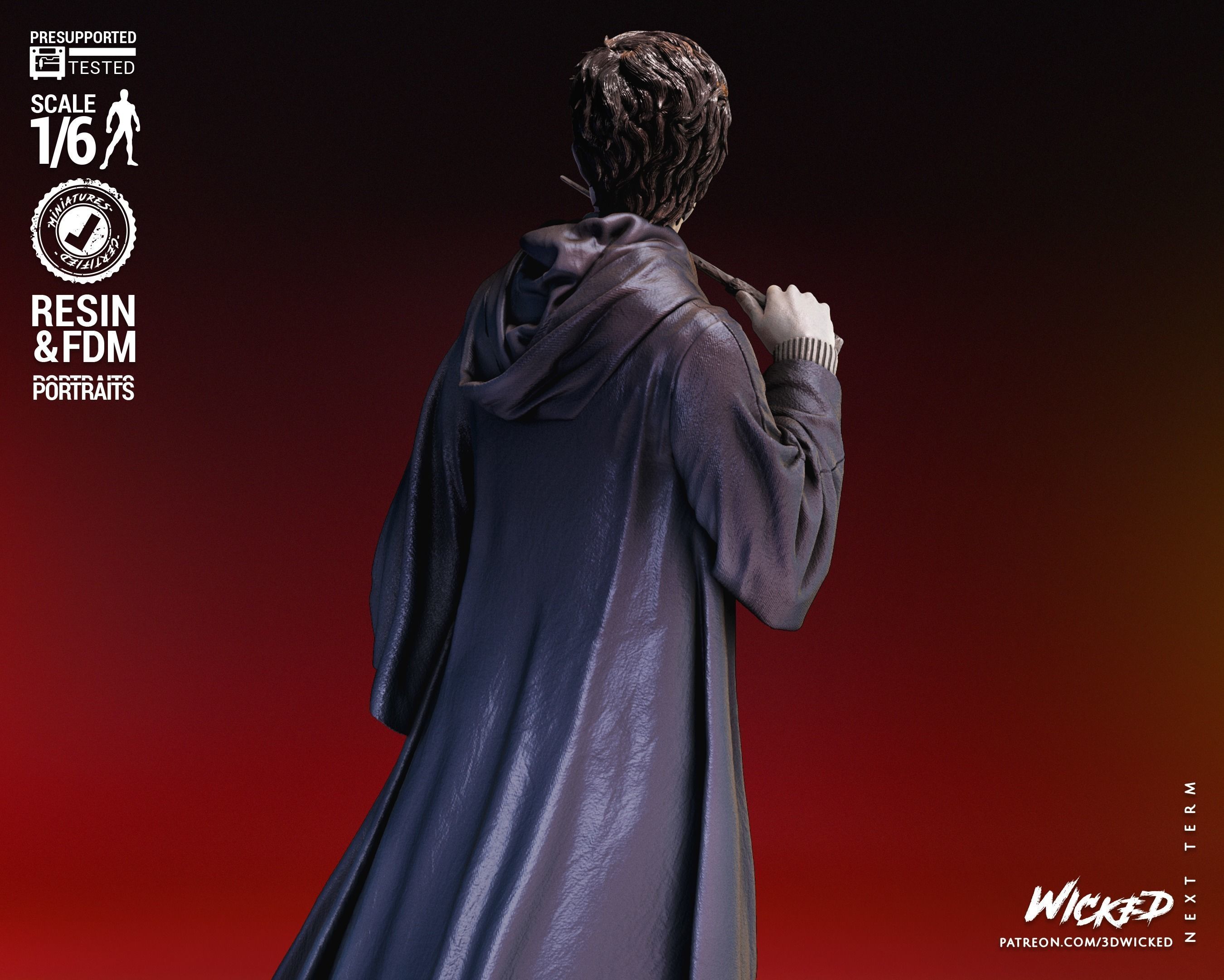 Wicked Movies Harry Potter Sculpture Tested for 3D printing 3D print model_26