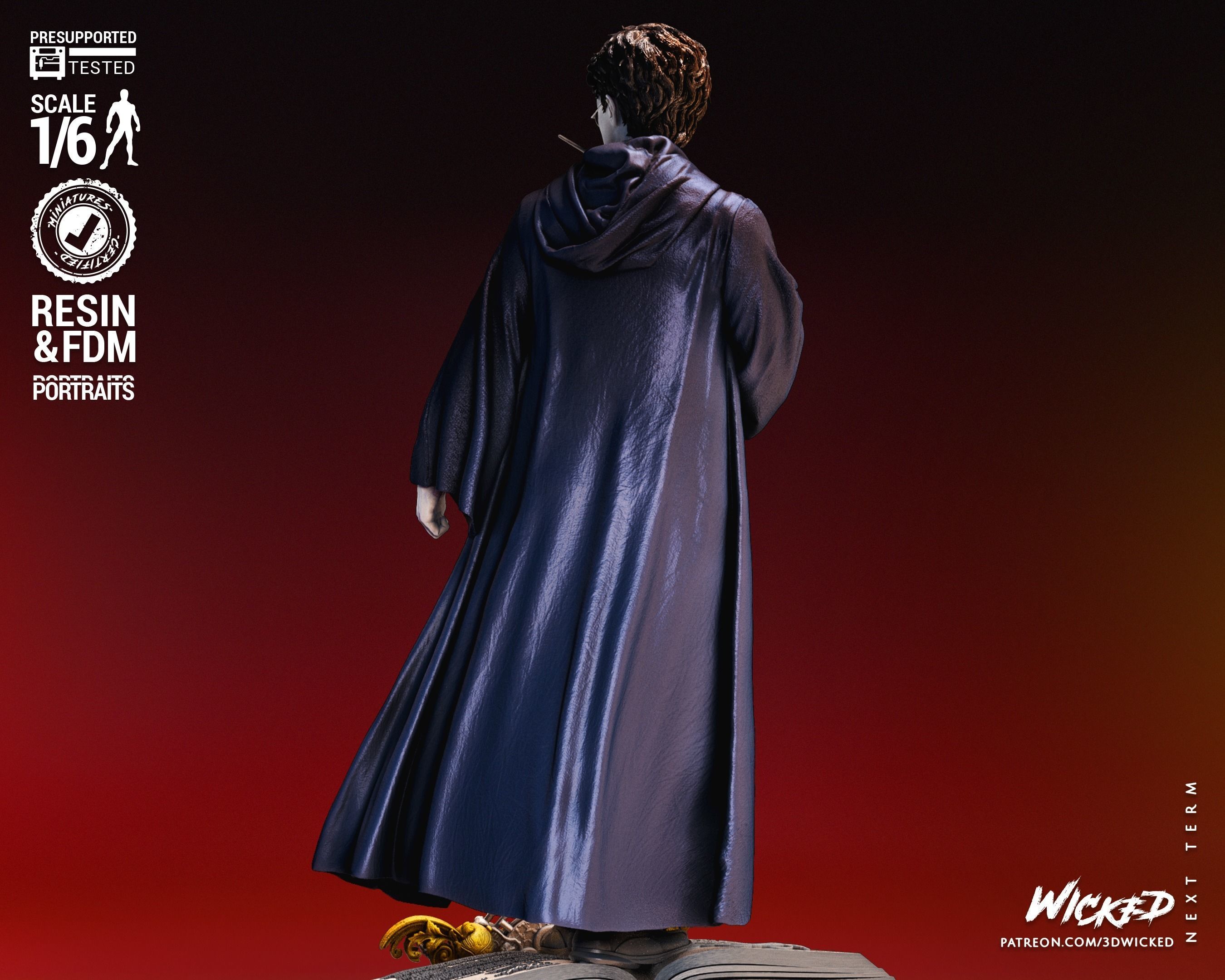 Wicked Movies Harry Potter Sculpture Tested for 3D printing 3D print model_27