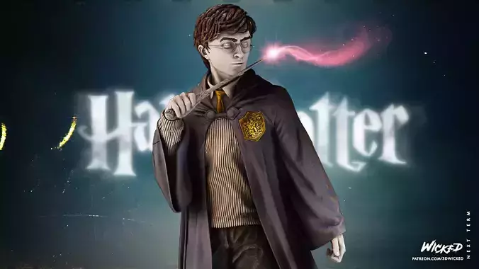 Wicked Movies Harry Potter Sculpture Tested for 3D printing 3D print model
