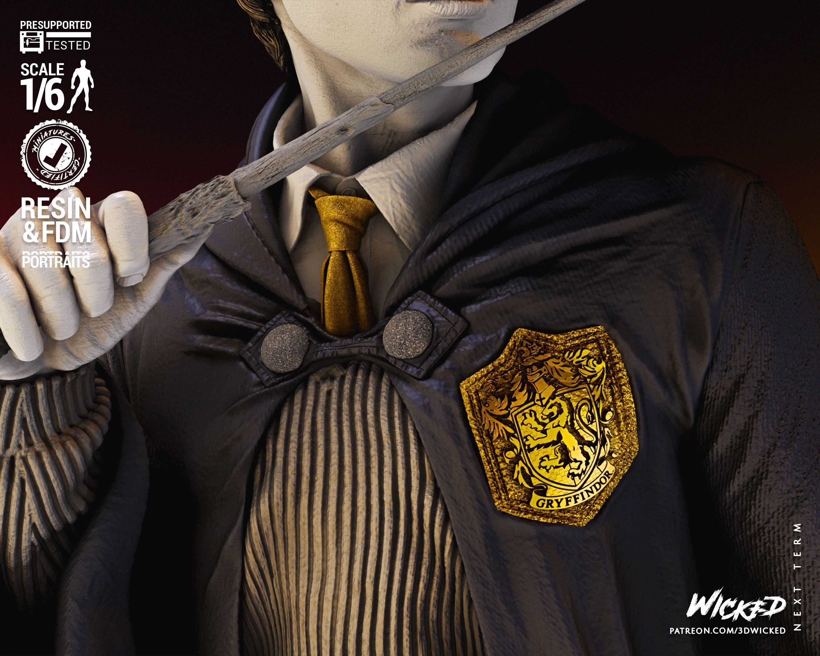 Wicked Movies Harry Potter Sculpture Tested for 3D printing 3D print model_45