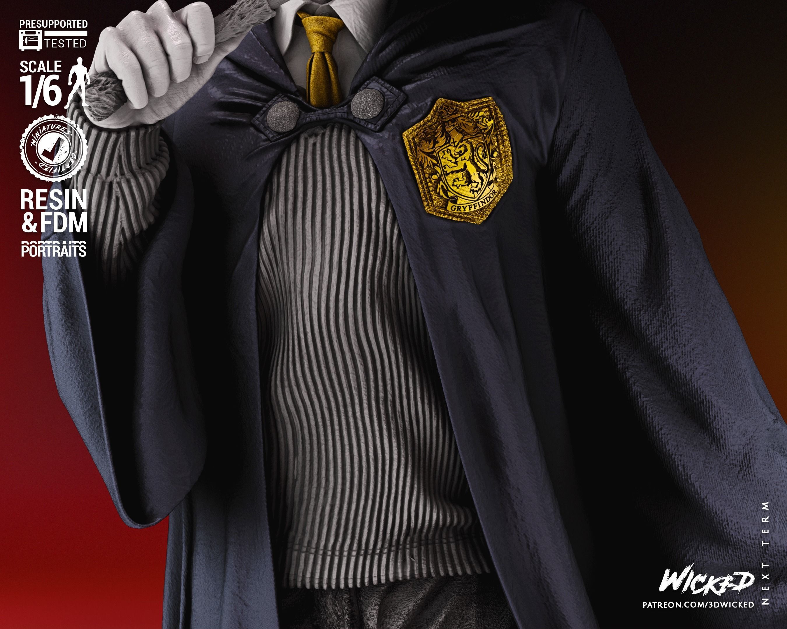 Wicked Movies Harry Potter Sculpture Tested for 3D printing 3D print model_43