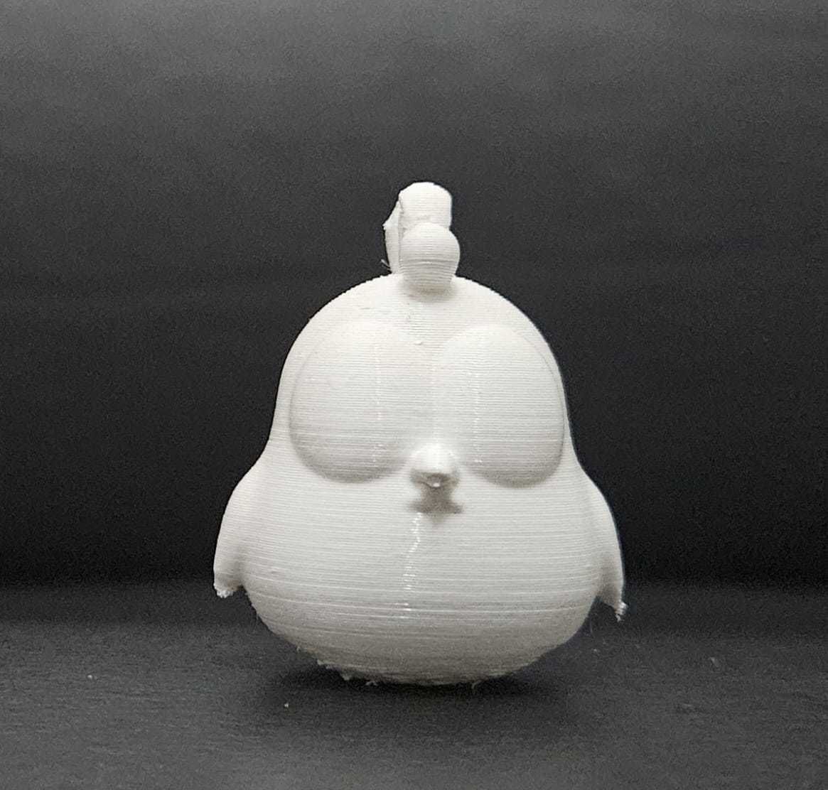 Funny Chicken Keychain 3D print model_5