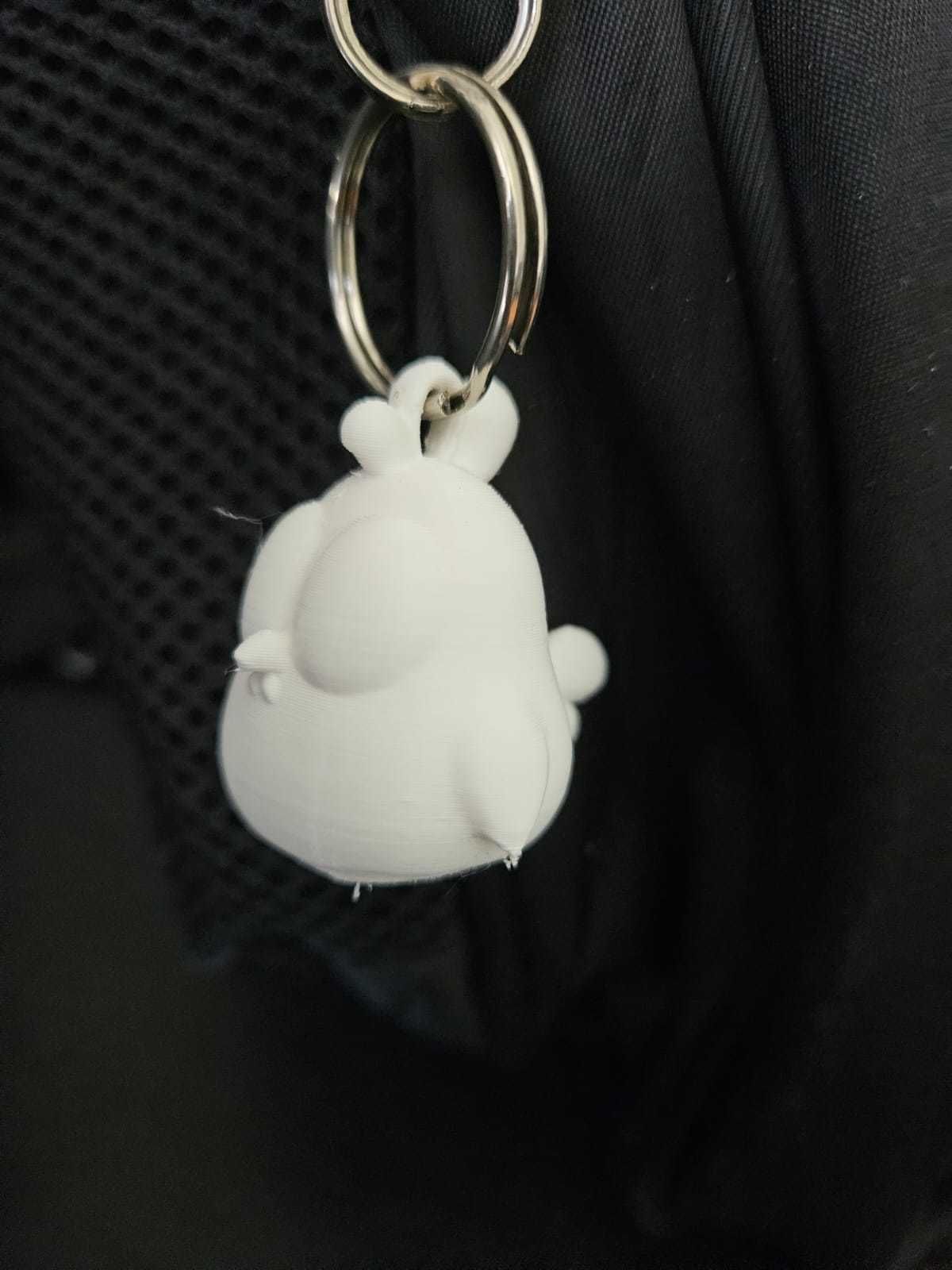 Funny Chicken Keychain 3D print model_17