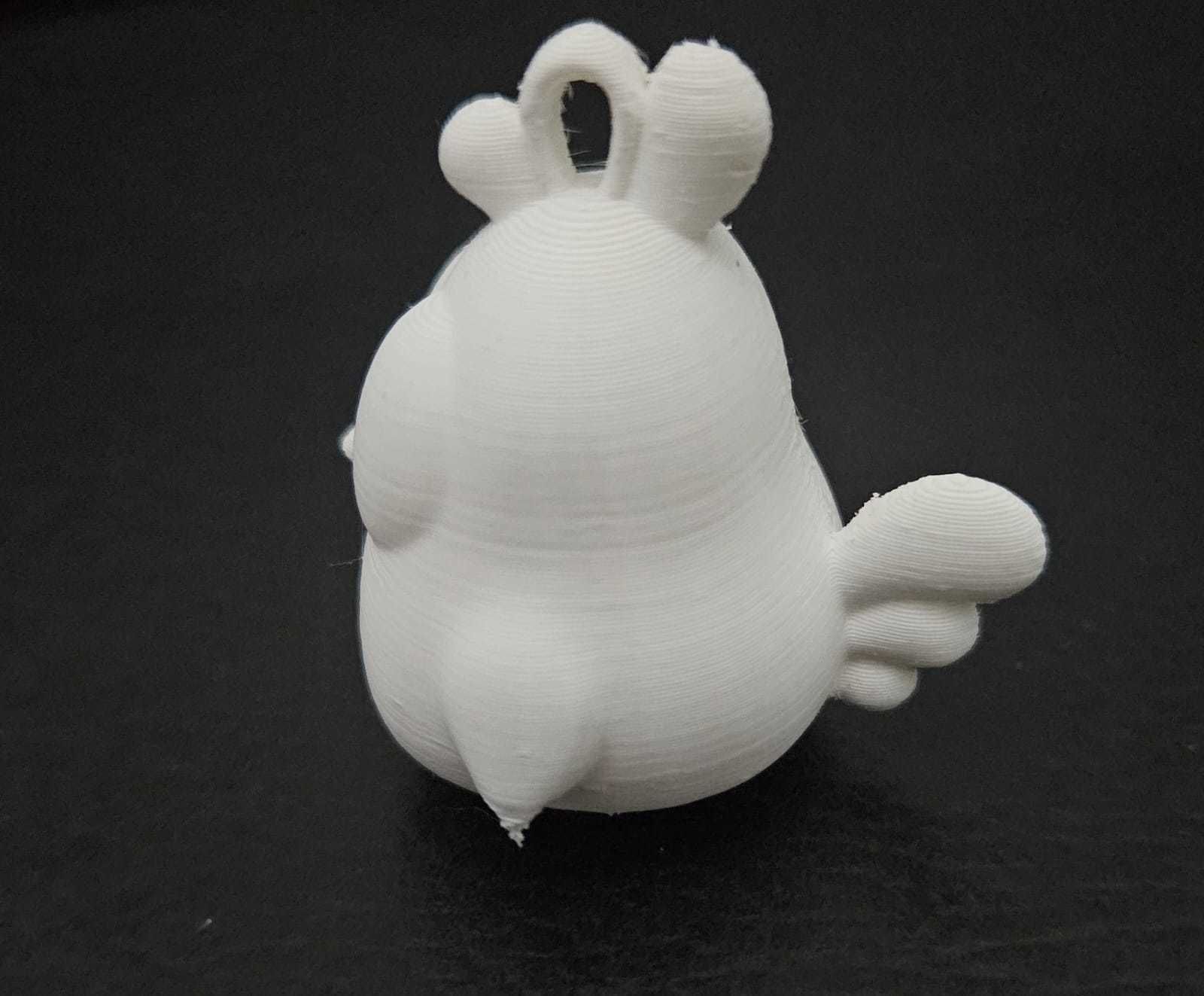 Funny Chicken Keychain 3D print model_7