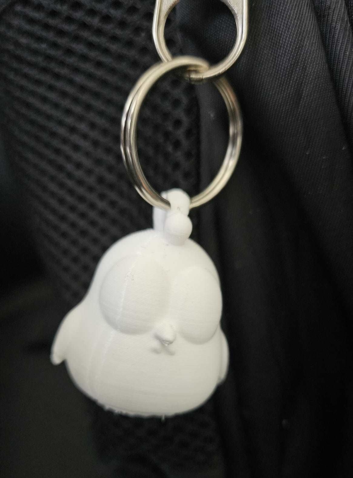 Funny Chicken Keychain 3D print model_16