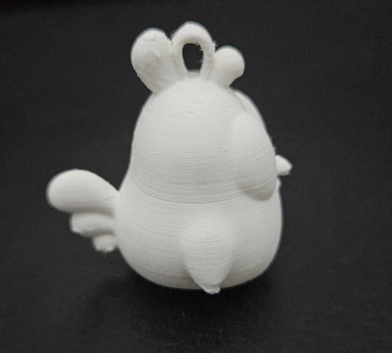 Funny Chicken Keychain 3D print model_10
